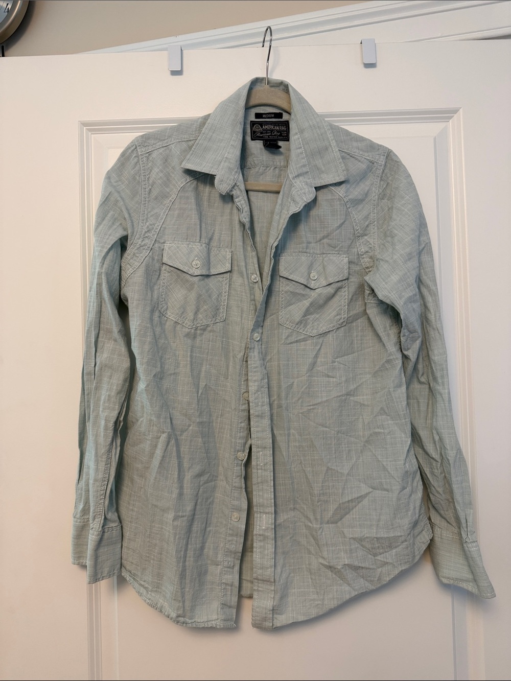 American Rag Light Mint Green Men's Shirt Jacket